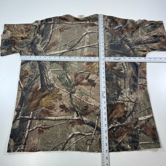 Realtree Camo Shirt Mens 2XL Short Sleeve Hunting Camouflage Woodland Woods Deer - Picture 8 of 8